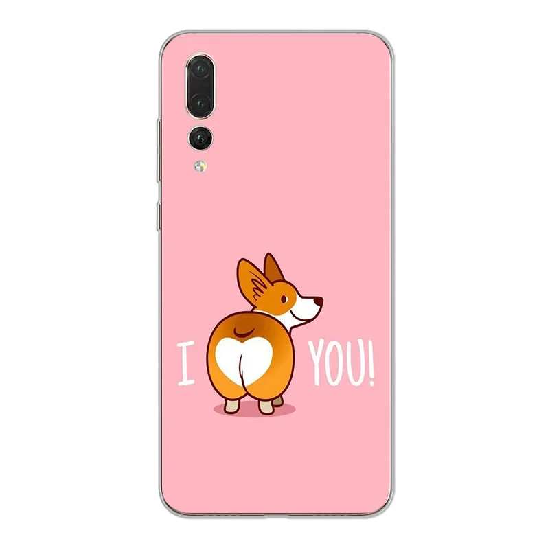 Чехол для телефона ciciber Corgi Cat мягкий силиконовый чехол Huawei P30 P20 Pro lite huawei P10 P9 P8 Lite P