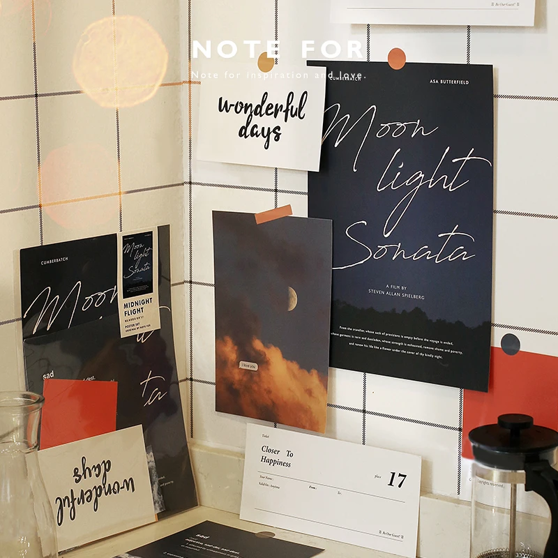 JIANWU 7 листов в живую другом месте серии стикер на стену пейзаж литературный