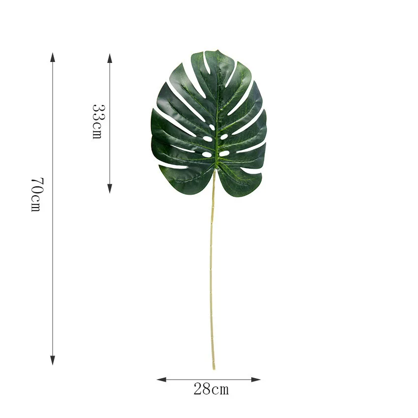 Цельные пластиковые искусственные растения monstera, тропические листья пальмы, украшения для дома и сада, аксессуары для фотосъемки - Цвет: Style04
