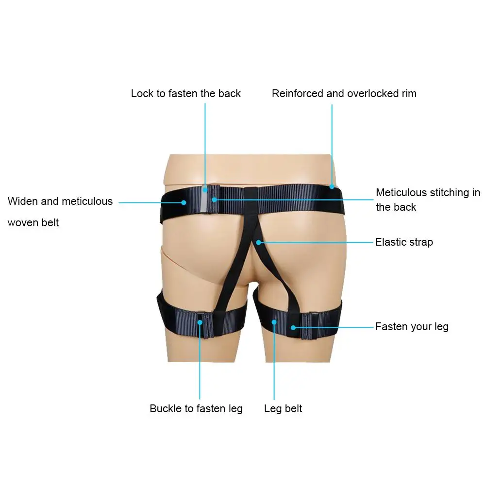 professional harness bust seat belt outdoor rock climbing mountaineering belt harness rappelling equipment rescue safety belt free global shipping