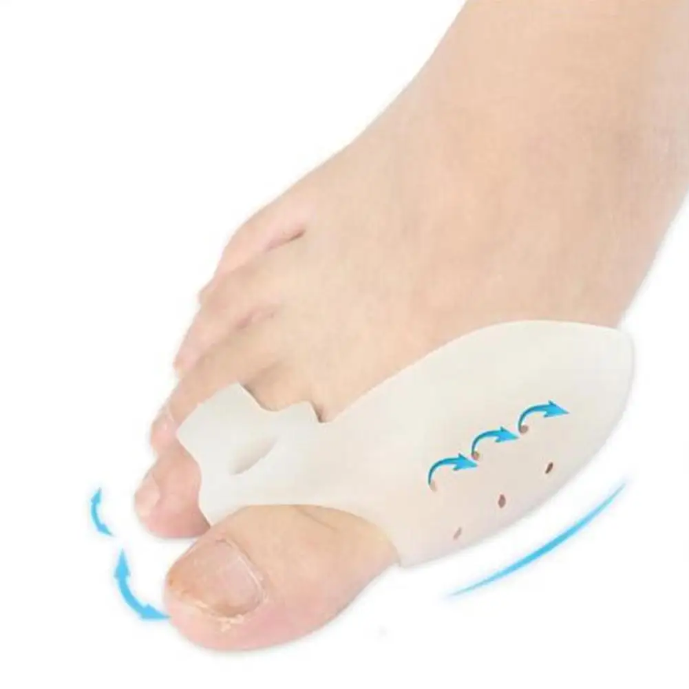 2 шт. силиконовый разделитель для пальцев ног с двумя отверстиями|Инструмент