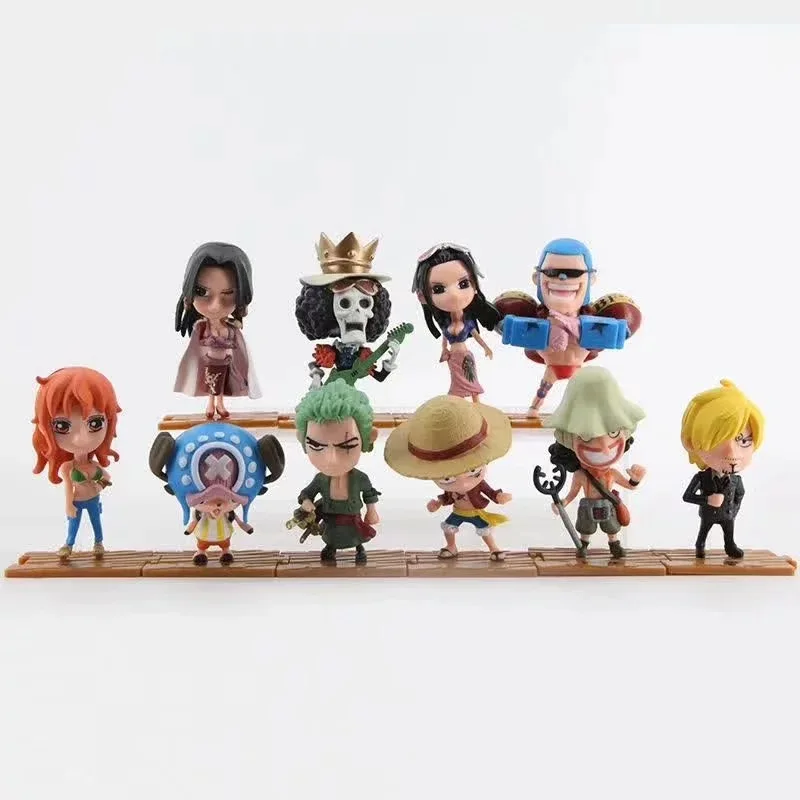 

Аниме One Piece Luffy Sanji Chopper нами и Робин Zoro Boa Hancock Brook ПВХ экшн-фигурка Коллекционная модель игрушки кукла 10 шт./компл.