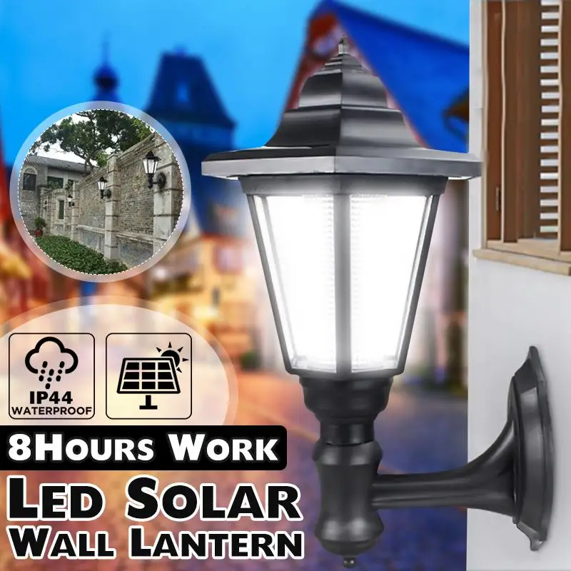 

Solar Powered Lamps LED Light Hexagon Wall Lantern Outdoor Waterproof Garden Lawn Wall Lawn Lamp Pathway Street Solar Lights