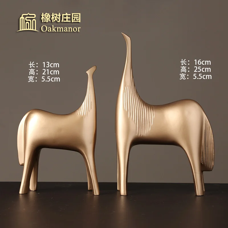 

Deer Ornaments Home Jewelry American Living Room TV Cabinet Wine Cabinet Point Handicraft Home Decoration Office Soft Decoration
