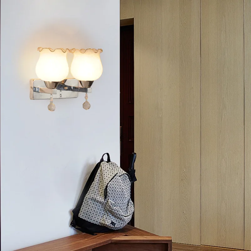 

wall lights bedside wall lamp wall sconce modern wall light for bedroom Nordic 2color double head E27 90-260v