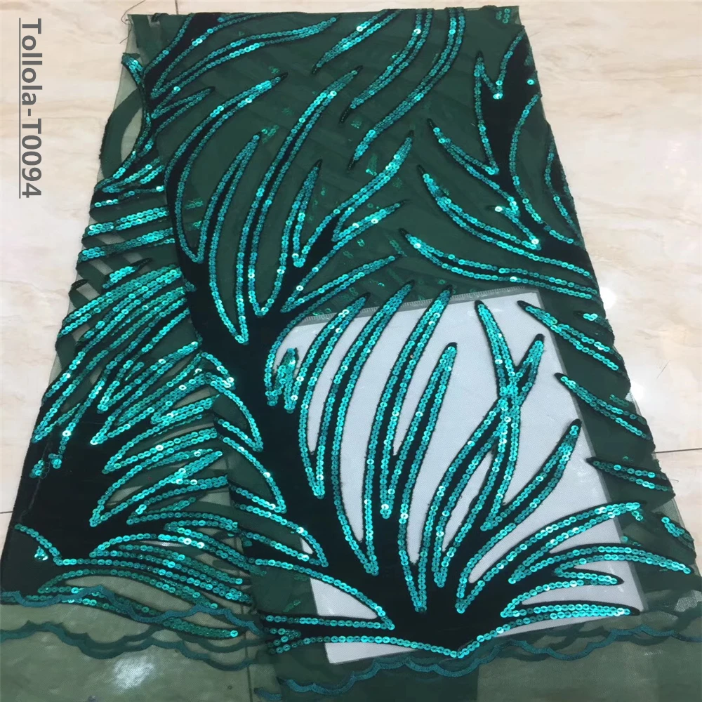 Кружевная ткань с блестками в африканском стиле бархат для шитья платье кружево