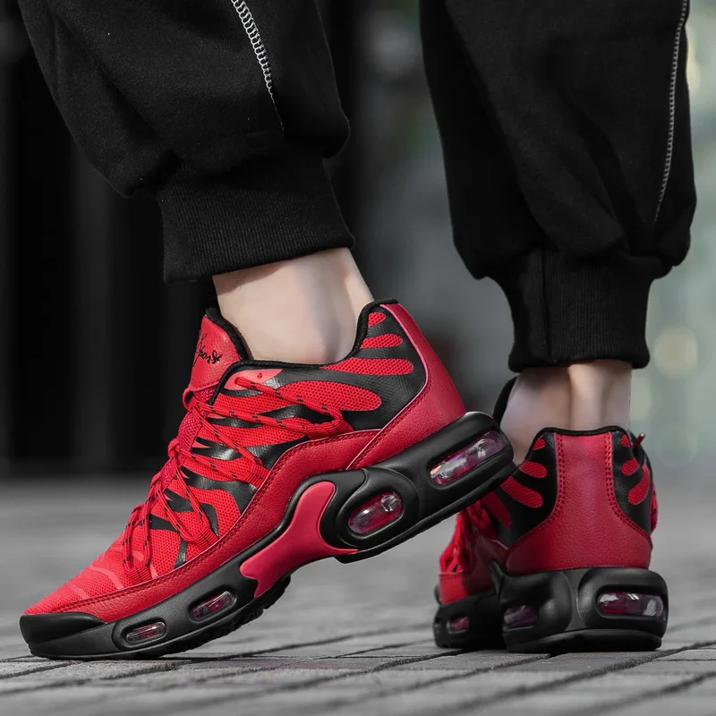 

Men Air Sole Running Shoes Cushion Lightweight Sneakers Breathable Sports Shoes Walking Athletics Male Trainers Shoes