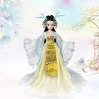 16 ancient costume fairy princess dress doll 20 joints body figures 30cm chinese vinyl dolls model childrens toys girl gift