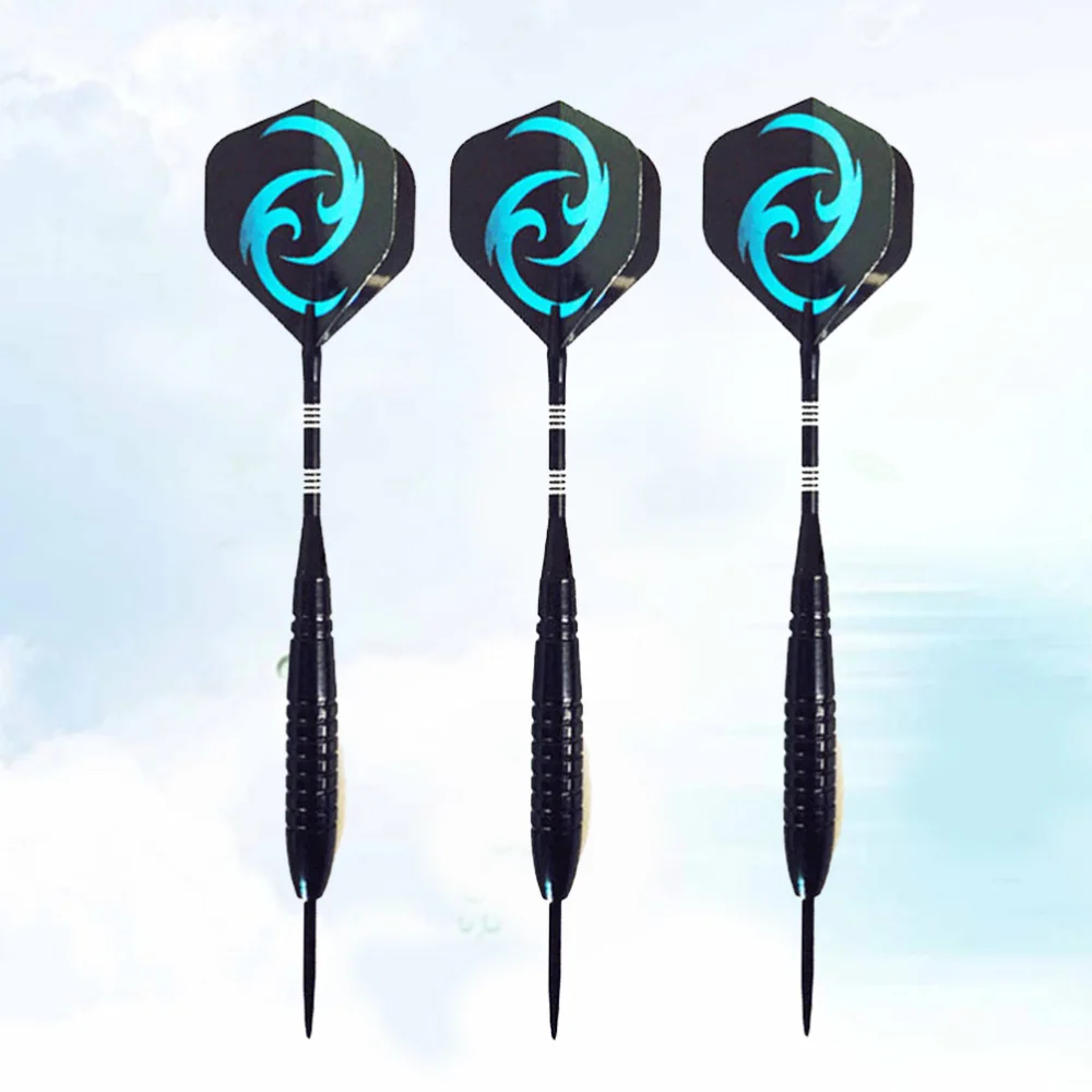 

3pcs 23g Metal Darts Drop-resistant Pin-type Darts Sequin Needle Tipped Darts Aluminum Rod Flights Darts Sports Accessory (Blue)