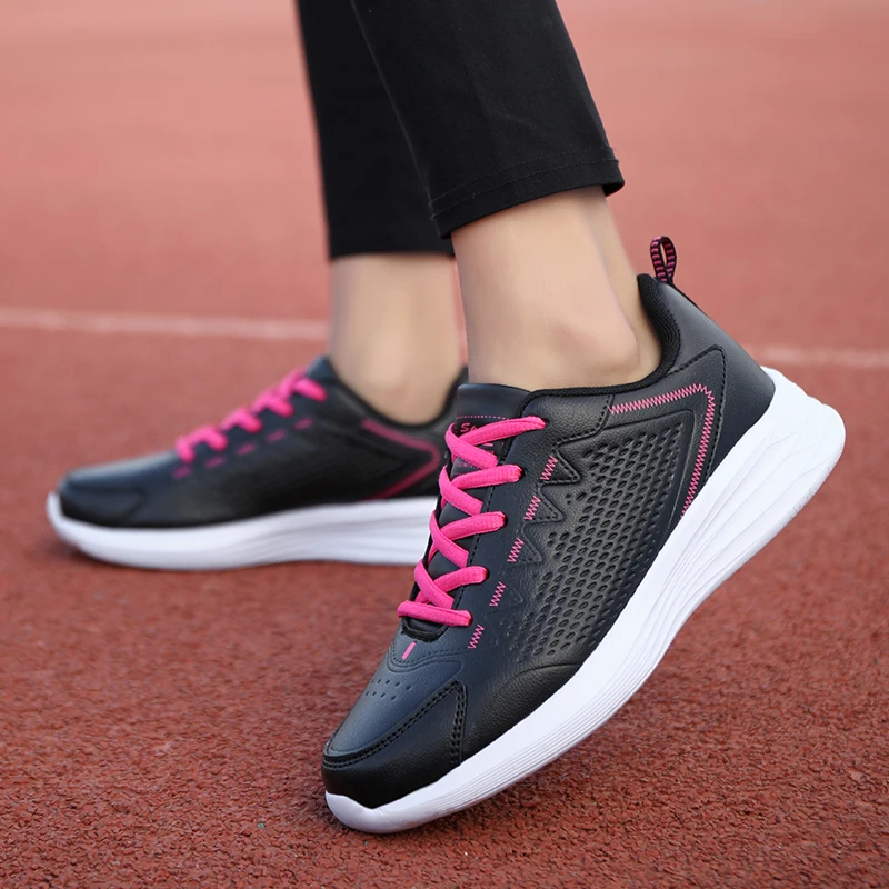 

Fashion Women Sneakers winter Breathable PU Leather Sport Shoes Womens Trainers Running Shoes Women's Casual Gym Shoes