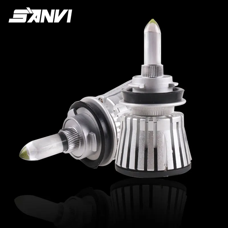 

SANVI New Arrival M6 High Power LED Headlight Bulb H1 H4 H7 9005 9006 H11 Auto Headlamp 50W 6000k Car Light Retorfit Kits