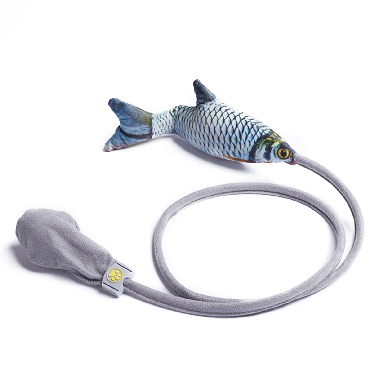 

Pet Funny Cat Pneumatic Toys Pet Vibrate Catnip Toys Creative Simulation Swing Fish Toy Funny Stick Beating Pet Toy HFD889