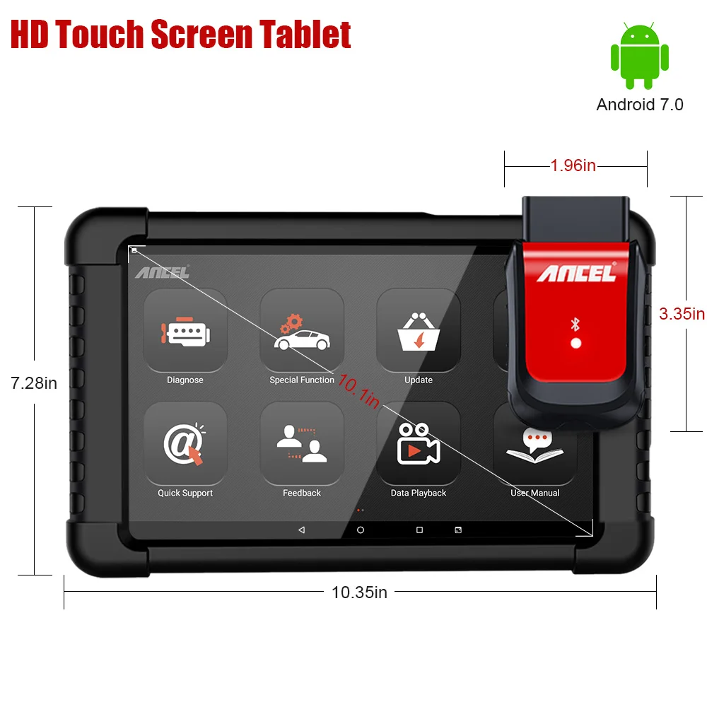 ANCEL X6 OBD2 автомобильный диагностический инструмент ABS Oil EPB DPF SAS сброс батареи