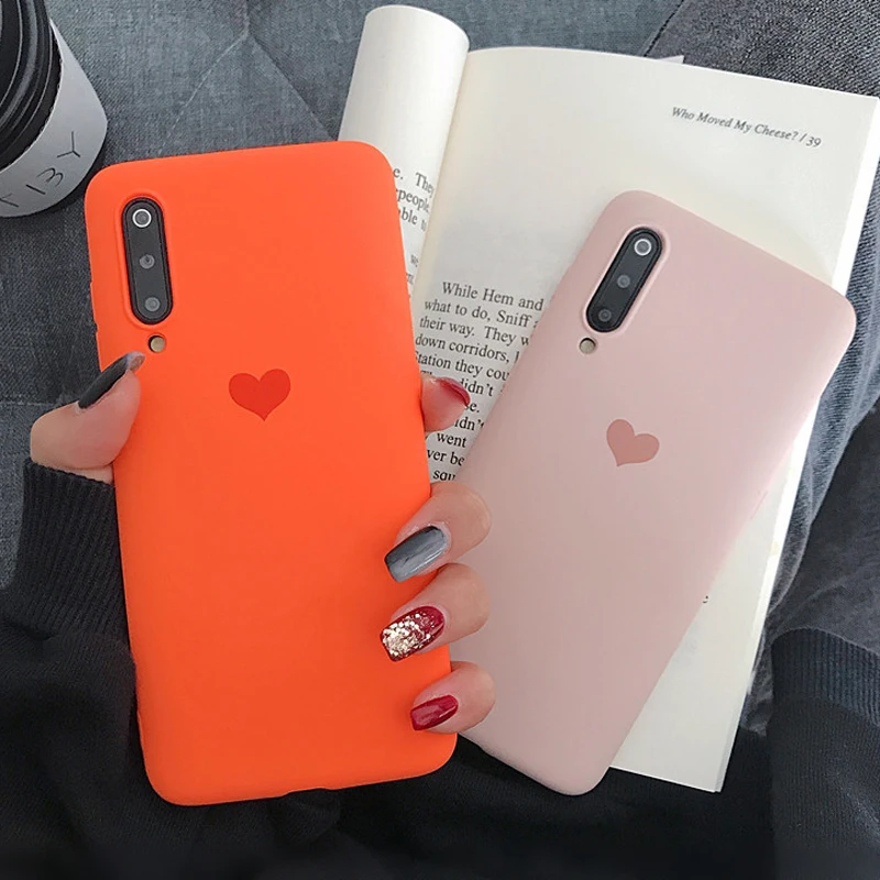 For Redmi K20 Pro Candy Color Love Heart Soft TPU Silicone Case Cover Xiaomi 7 Note 3 4 4X 4A 5A 5Plus S2 6 6A |