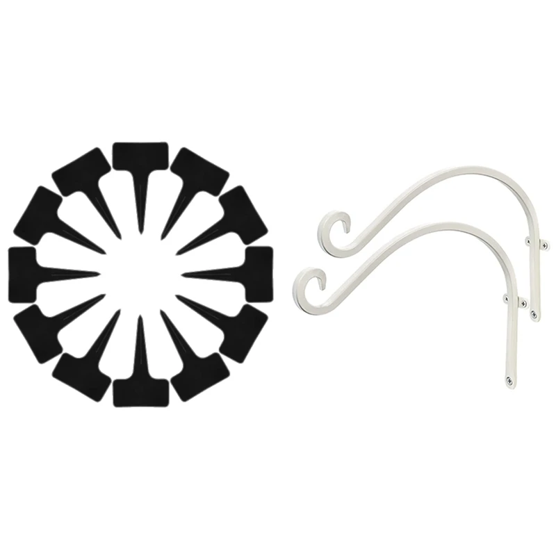 

2 шт., настенные крючки для корзины, 12 дюймов, 2 шт.