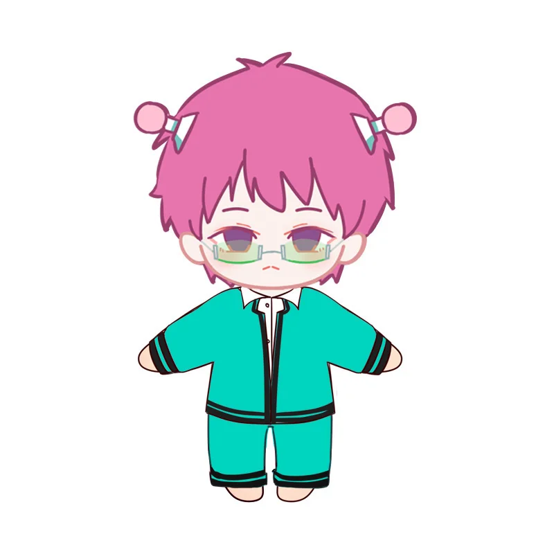 

Anime The Disastrous Life of Saiki K. Saiki Kusuo Cute Plush Stuffed Dolls Cosplay Toys Doll Plushie Change Clothing Gifts 20cm