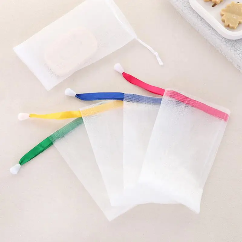 

Nylon Soap Mesh Bag Mesh Net Portable Soap Saver Bag Bath Shower Foaming Net Bag Cleaning Bath Soap Net Household Bath Soap Net