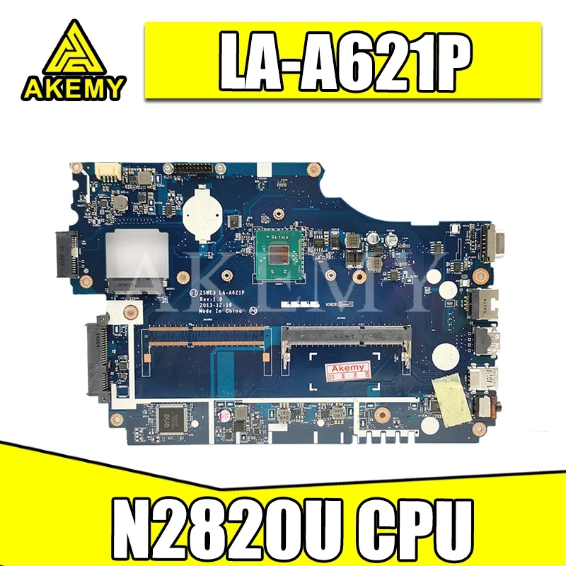 

For Acer aspire E1-510 E1-510-2500 Laptop Motherboard NBY4711002 NB.Y4711.002 Z5WE3 LA-A621P DDR3 SR1SG N2820 CPU