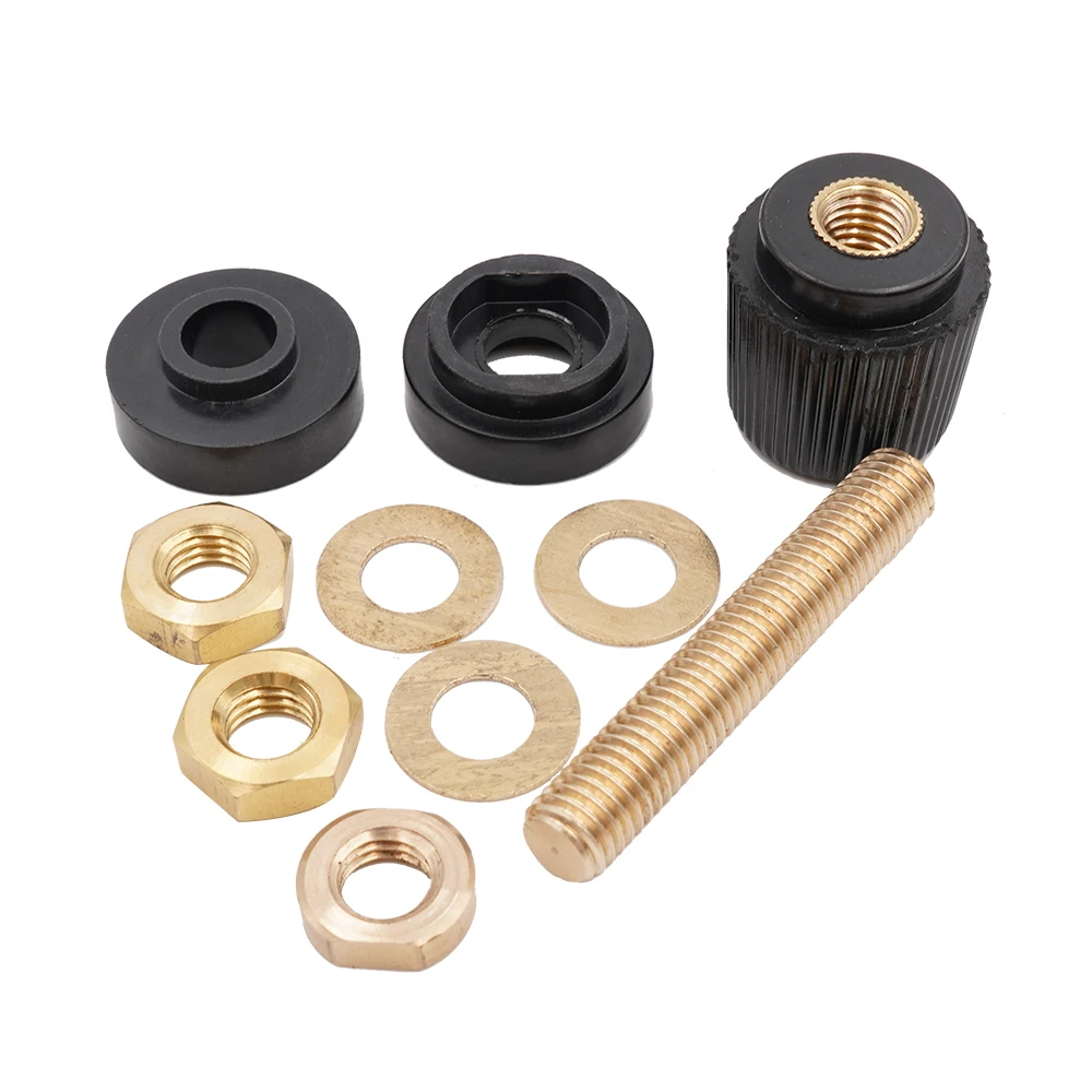 2шт 40A 60A 80A 100A 160A из чистой меди высокая сила тока 107/333/555/T555 бакелитовый терминал M5