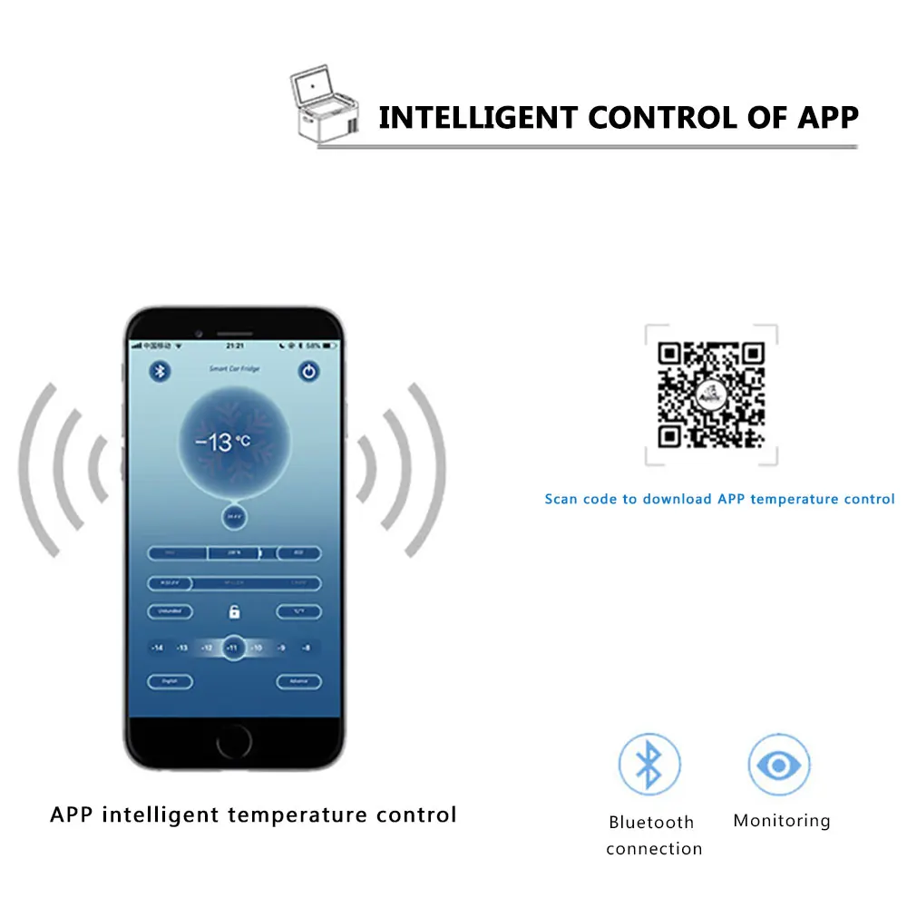 Портативный мини-холодильник 45 Вт 55 л |