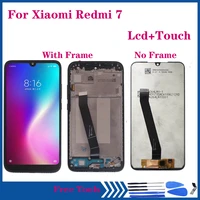 6 26 high quality for xiaomi redmi 7 lcd display touch screen replacement for redmi7 lcd repair kit with frame