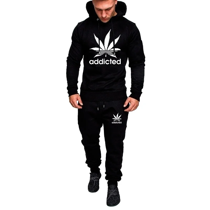 Новинка 2021 модный брендовый спортивный костюм большого размера мужские