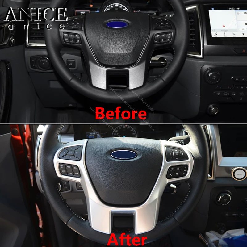 Декоративная накладка на рулевое колесо Накладка для Ford Ranger Everest ручной работы 2015