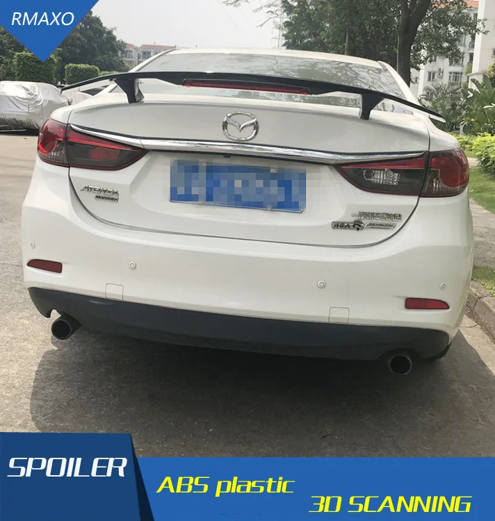 Для Mazda 6 спойлер atenza 2011 2016 TF ABS Материал заднее крыло автомобиля праймер цвет
