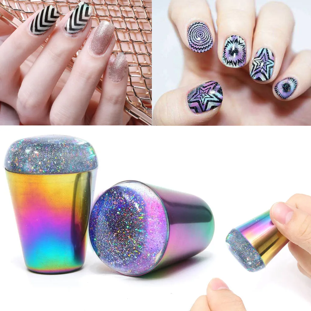 Набор налеек для ногтей красочный профессиональный маникюрный шаблон печать