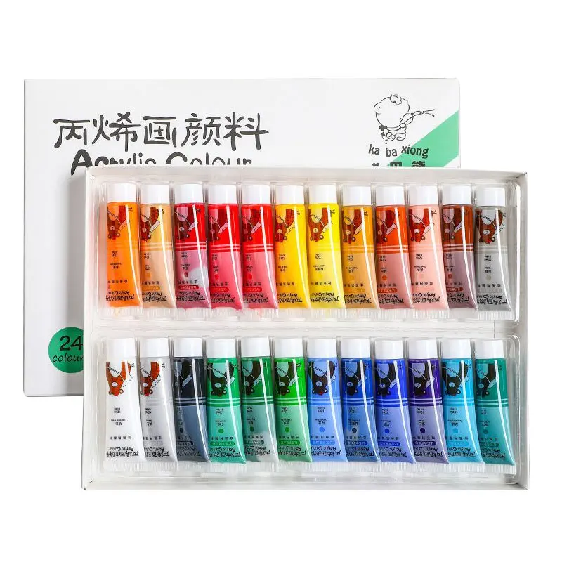 

Professional Acrylic Paints Art Set 12/18/24/36 Colors 12ml Tubes Artist Drawing Painting Pigment Hand Painted Wall Paint DIY