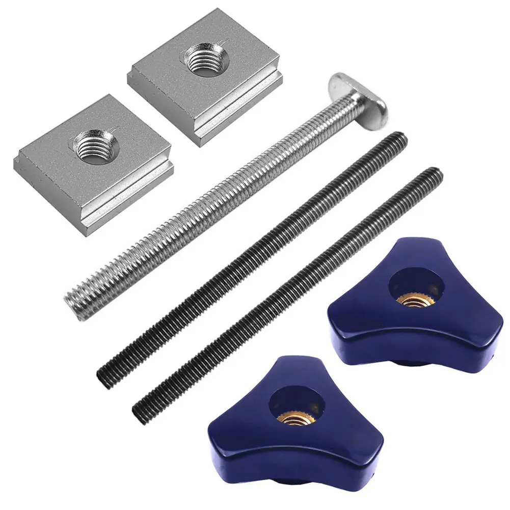 

M6 M8 Nut Threaded Rod T-shaped Slide Track Jig Fixture Saw Table Chute Router Bandsaws Woodworking DIY Tool Accessories