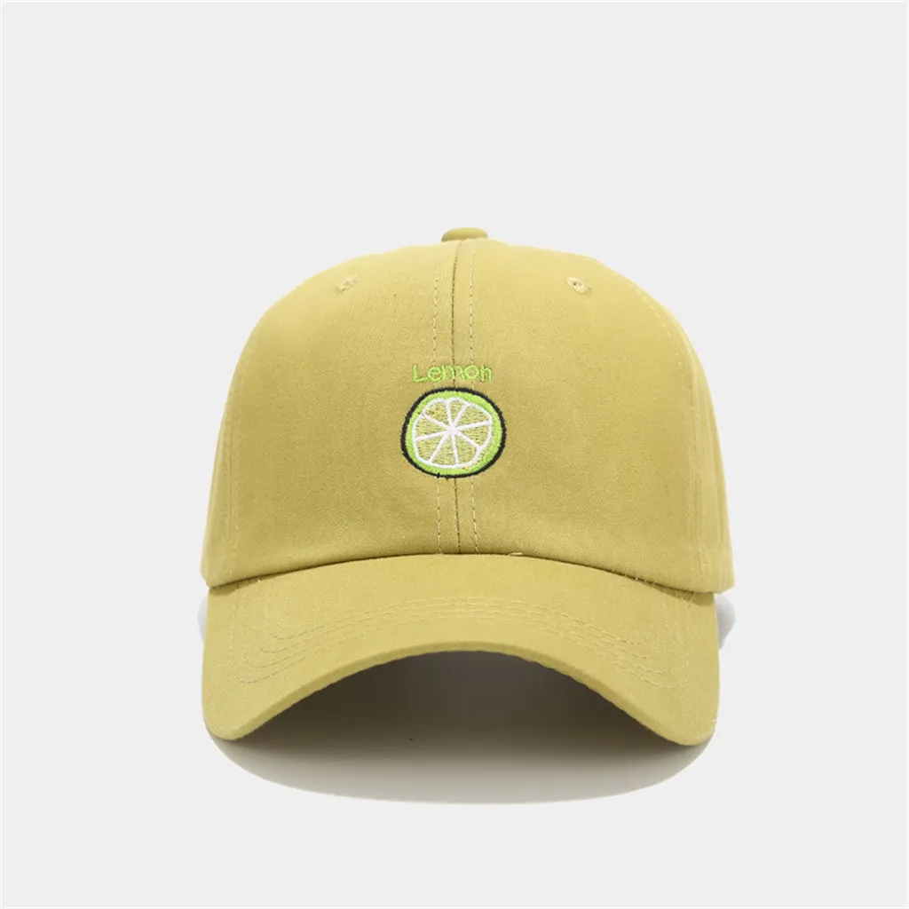 Unisex Baseball Caps Lemon Print Visors Hat Hip Hop Snapback Summer Outdoor Golf Hats Adjustable Cap Sun 2020 | Аксессуары для
