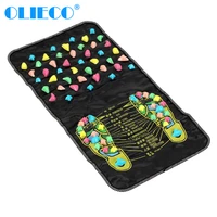 olieco foot massage mat portable walking stone pad reflexology relaxation assistant 7035cm fit for foot health care