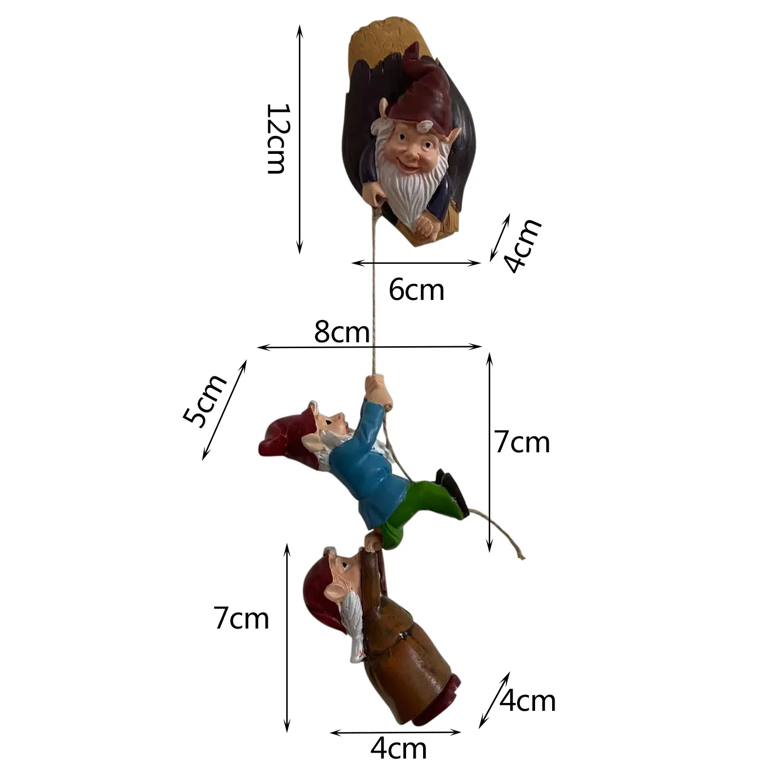 Скалолазание гномы декор для деревьев-гномы садовая скульптура