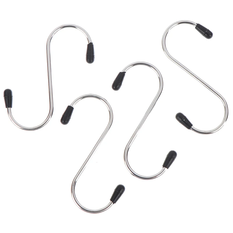 4 шт. Нержавеющая сталь Кухня подвесная вешалка держатели для хранения