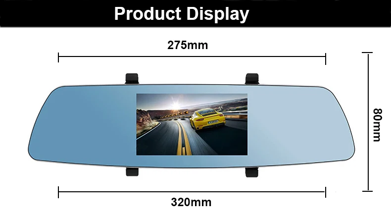 YI Smart Dash камера международная версия ночного видения HD 1080P 2," 140 градусов безопасное напоминание приборная панель H18