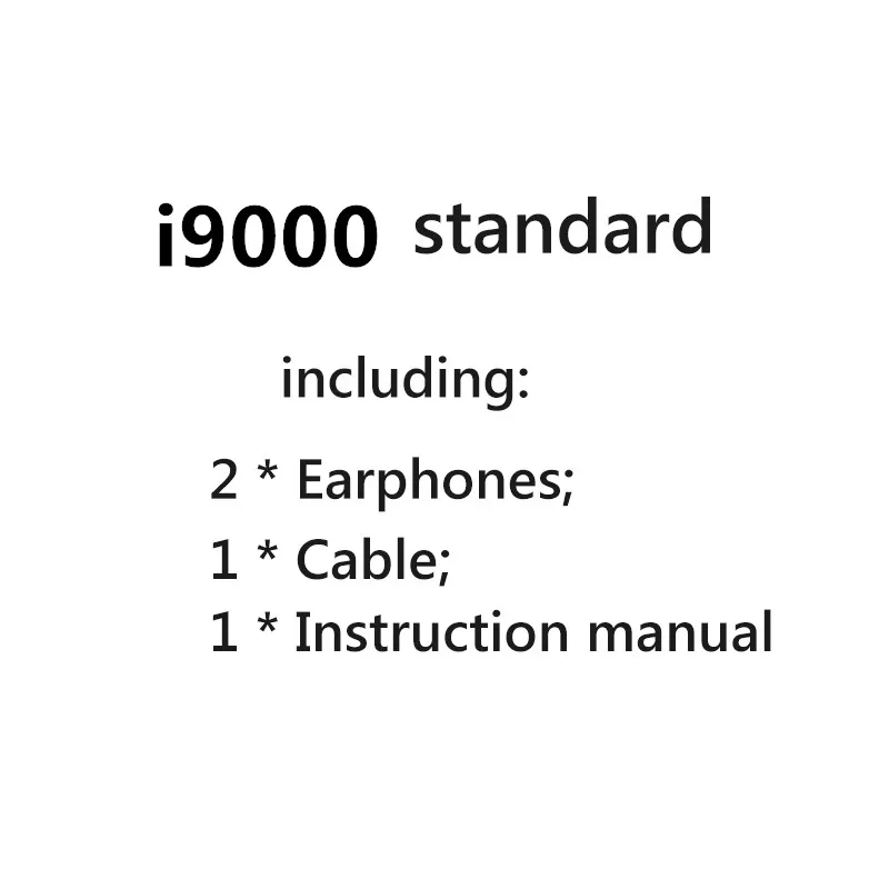 i9000 I9000 TWS Беспроводной Bluetooth гарнитуры TWS i10000 pk H1 чип i200 i500 i9000 для всех iPhone и Android TWS i9000 - Цвет: i9000