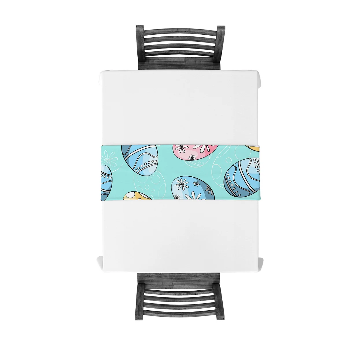 Пасхальные яйца синий фон настольная дорожка Рождество Отель Свадьба Ужин