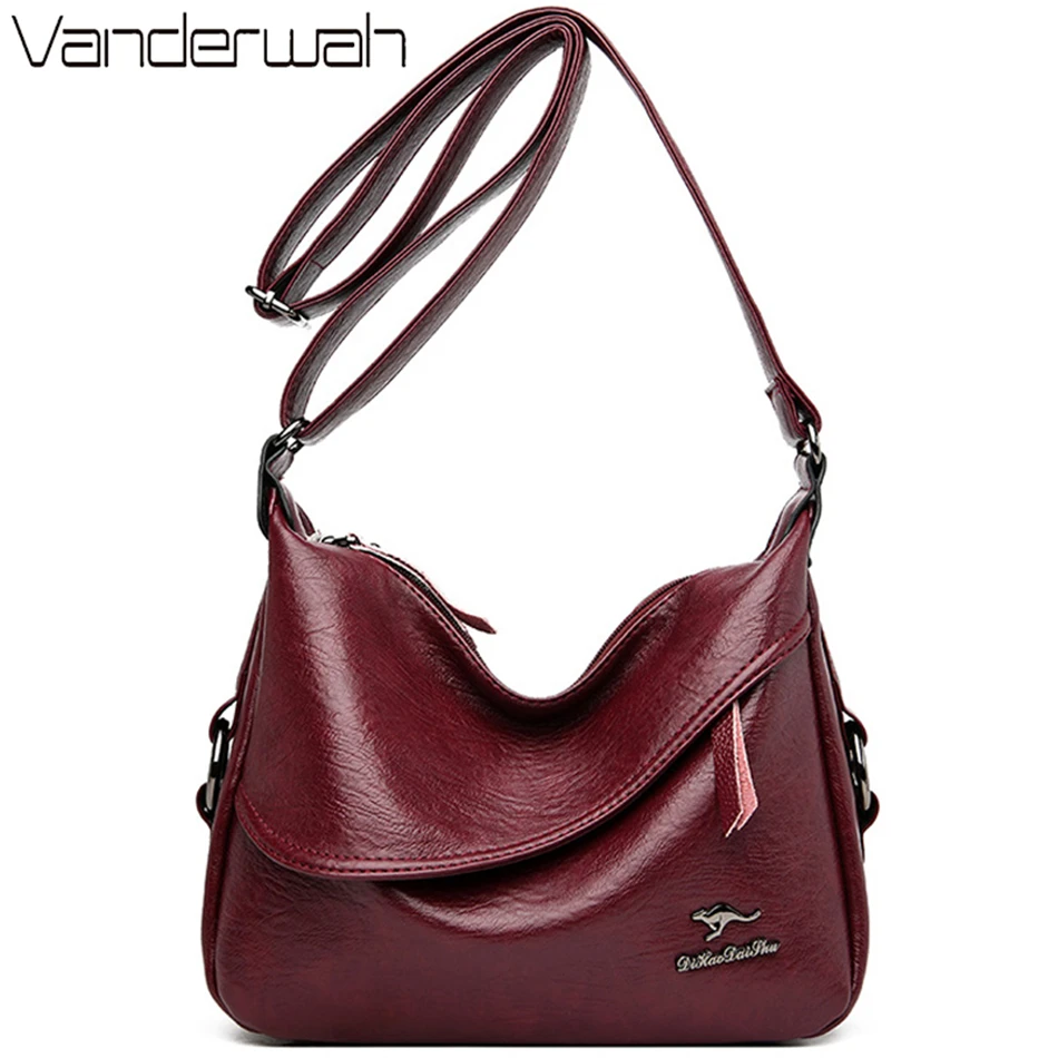 

VANDERWAH New Luxury Handbags Women Bags Designer High Quality Leather Shoulder Bags for Women 2022 Casual Female Crossbody Bag