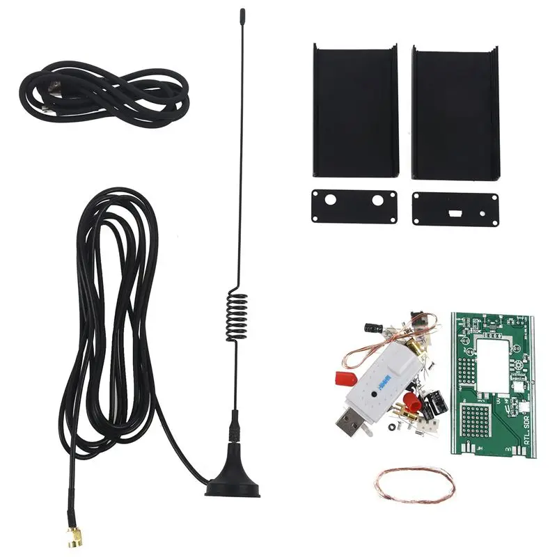 AAAE Top-DIY Kit 100KHz-1.7GHz FM DSB UV HF RTL-SDR USB Tuner Receiver R820T+ RTL2832U CW | Электроника