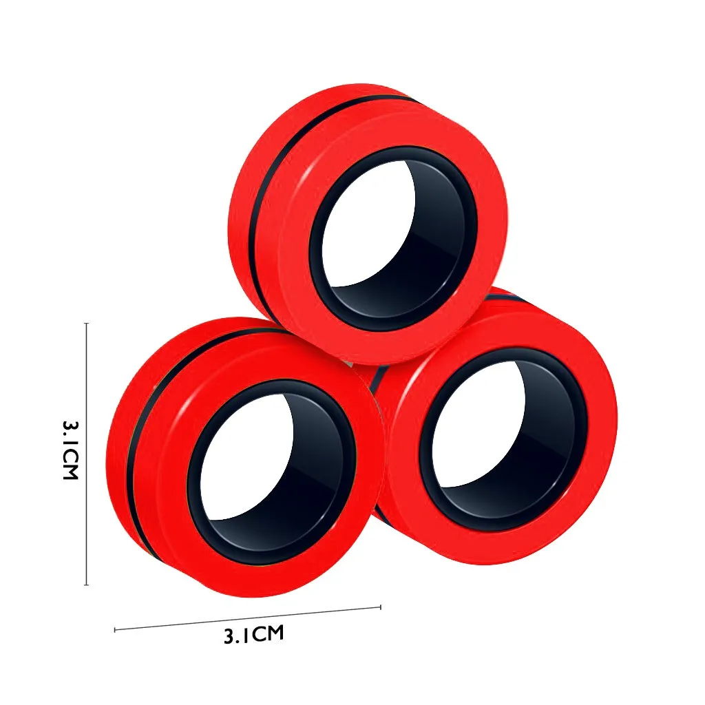 Магнитные кольца антистресс магнитный браслет кольцо отстегивается игрушка
