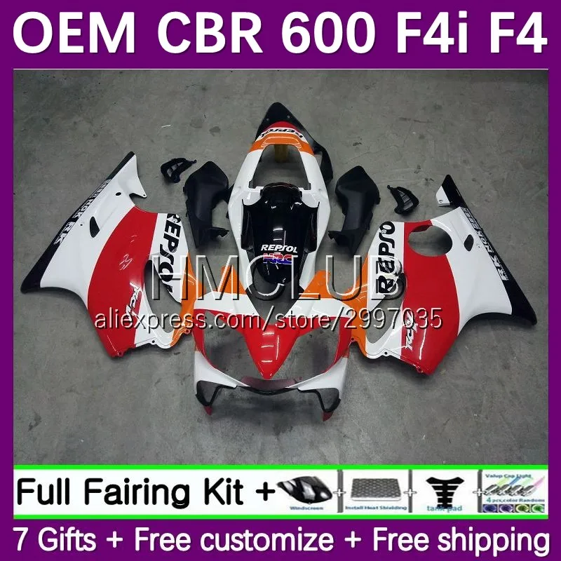 

Injection Body For HONDA CBR 600F4i 600CC 600 F4i 26No.0 CBR600F4i 2001 2002 2003 CBR600 F4i 01 02 03 OEM Fairing Repsol Red