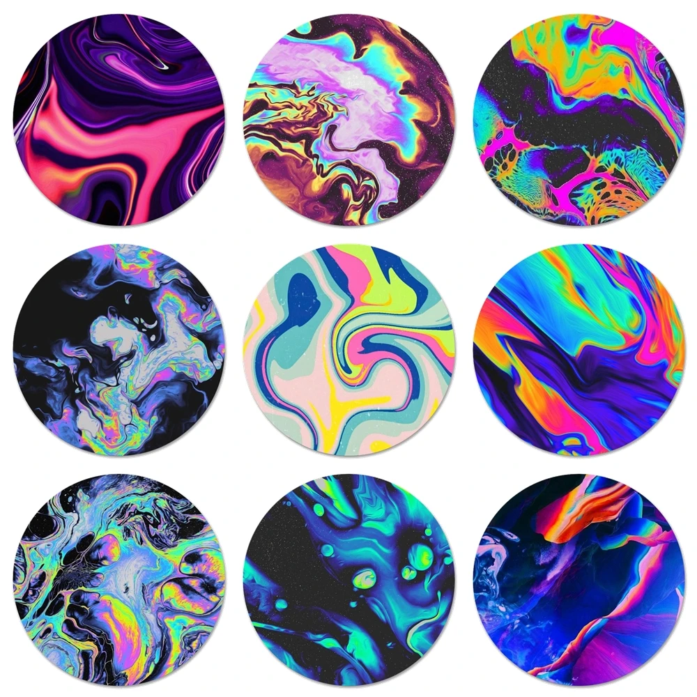 Holographic Dope Trippy Icons Pins Badge Decoration Brooches Metal Badges For Clothes Backpack Decoration