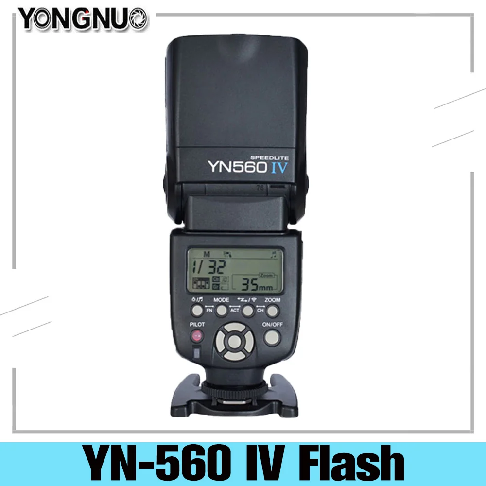 Вспышка Yongnuo YN 560 IV Speedlite для камер Canon Nikon Pentax Olympus DSLR YN560 4 560VI обновленная версия II