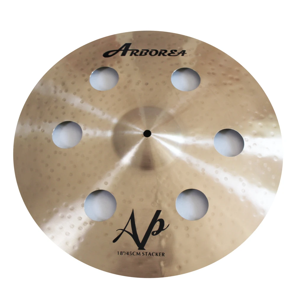 

B20 Handmade Cymbal Arborea AP Seies 18 " O-ozone/Stacker 6 Holes Cymbal for Drumkit