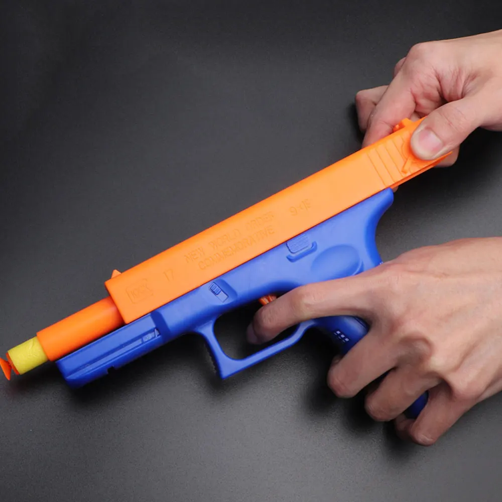 Игрушечный пистолет для мальчиков Glock ручной страйкбола оружие EVA пенные дротики