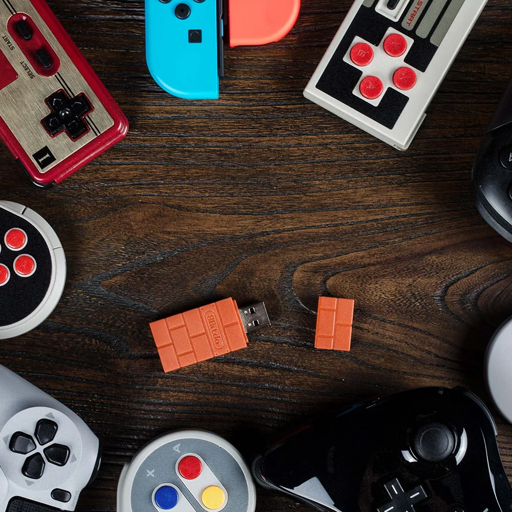 8-битный игровой беспроводной адаптер BT совместимый с Nintendo Switch PS4 Windows Mac для Raspberry
