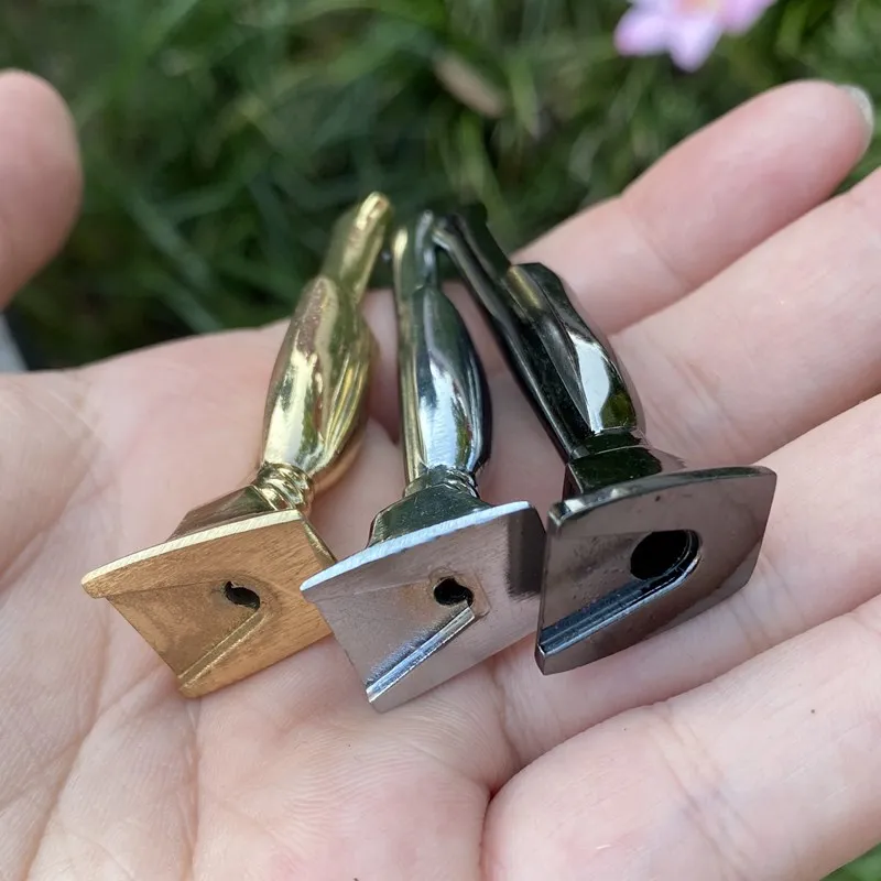 Черная металлическая трубка для табака 57 мм Вакуумная Пуля портативная золотая