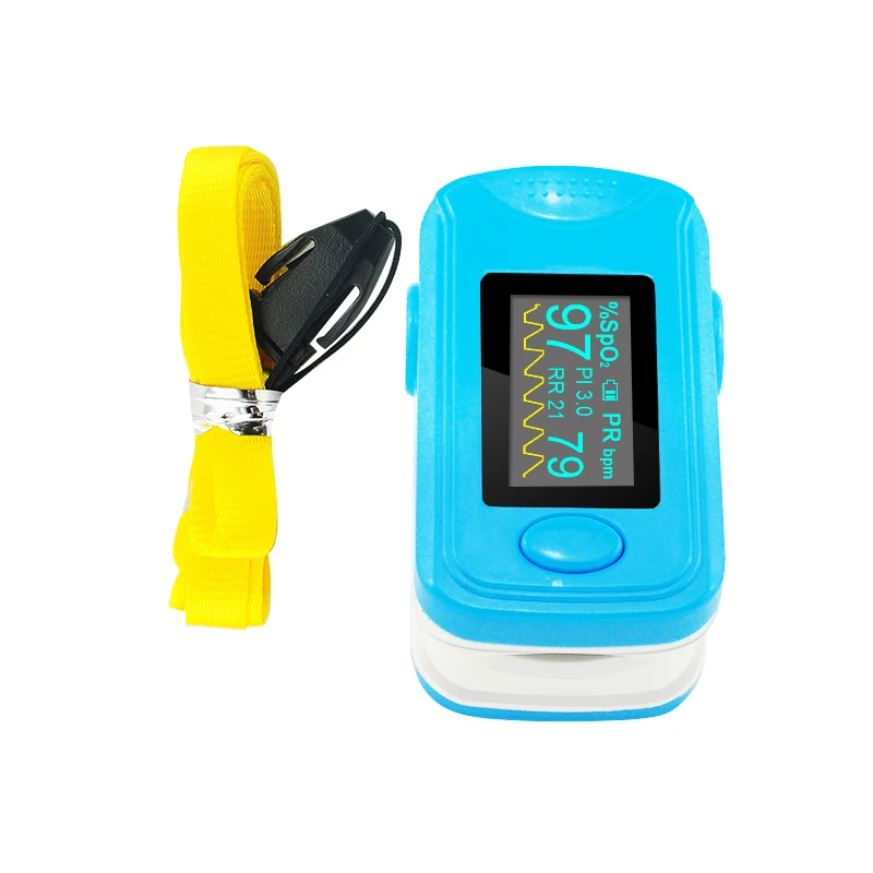 

OLED Fingertip Pulse Oximeter With Audio Alarm & Pulse Sound - SPO2 PR PI Respiration Rate Monitor For Adult Body Health