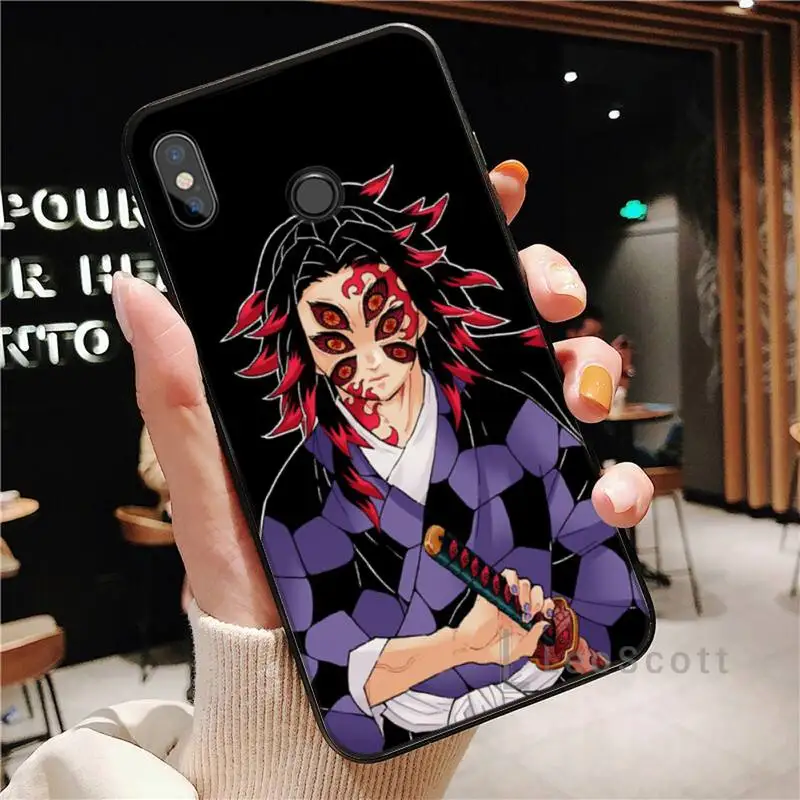 

Kokushibo Kimetsu no Yaiba Phone Case For Xiaomi Redmi note 4 4X 8T 9 9s 10 K20 K30 cc9 9t pro lite max